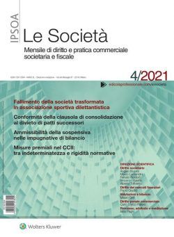 Le Societa – Aprile 2021