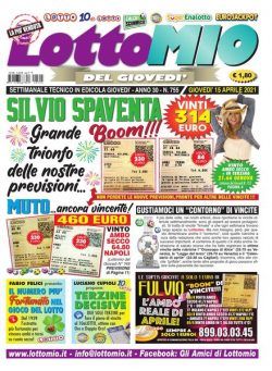 Lottomio del Giovedi – 15 Aprile 2021