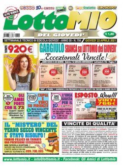 Lottomio del Giovedi – 22 Aprile 2021