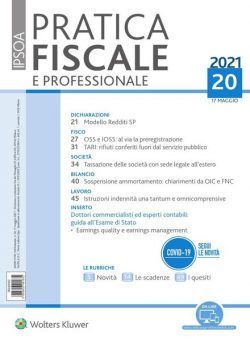 Pratica Fiscale e Professionale – 17 Maggio 2021
