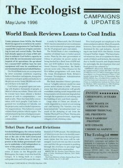 Resurgence & Ecologist – Campaigns & Updates May-June 1996