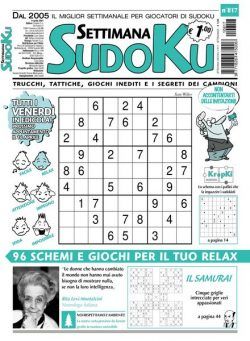 Settimana Sudoku – 07 aprile 2021