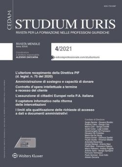 Studium Iuris – Aprile 2021