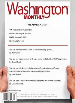 Washington Monthly – January February March 2021