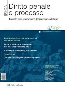 Diritto Penale e Processo – Giugno 2021