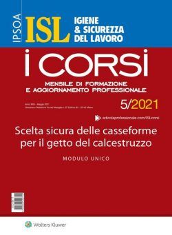 Igiene & Sicurezza del Lavoro Corsi – Maggio 2021