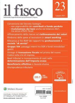 il fisco – 7 Giugno 2021