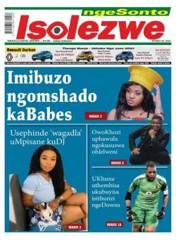 Isolezwe nGesonto Sunday – April 2021