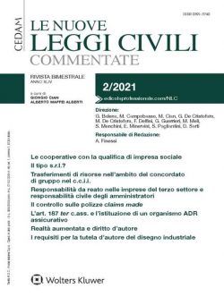 Le Nuove Leggi Civili Commentate – Marzo-Aprile 2021