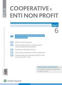 Cooperative e enti non profit – Giugno 2021