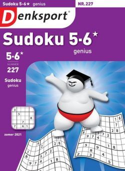 Denksport Sudoku 5-6 genius – 24 juni 2021