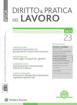 Diritto e Pratica del Lavoro – 12 Giugno 2021