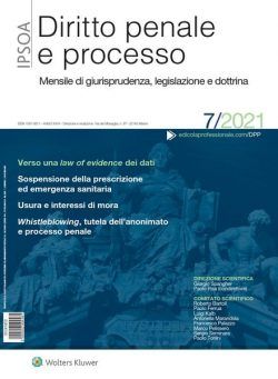 Diritto Penale e Processo – Luglio 2021