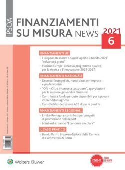 Finanziamenti su misura news – Giugno 2021