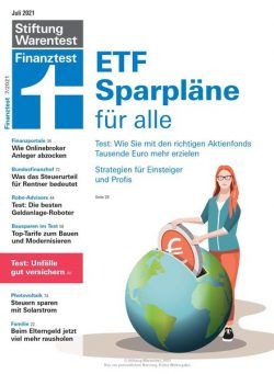 Finanztest – Juli 2021