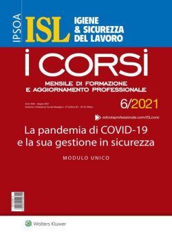 Igiene & Sicurezza del Lavoro Corsi – Giugno 2021