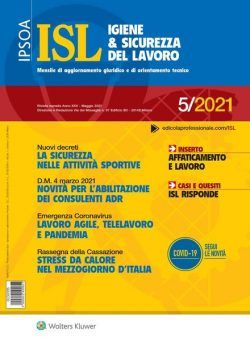 Igiene & Sicurezza del Lavoro – Maggio 2021