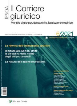 Il Corriere Giuridico – Giugno 2021