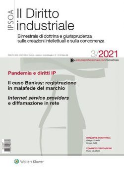 Il Diritto Industriale – Maggio 2021