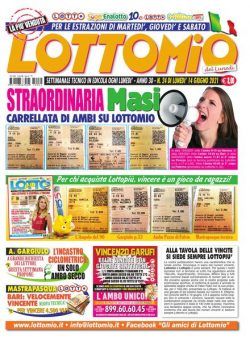 Lottomio del Lunedi – 14 Giugno 2021