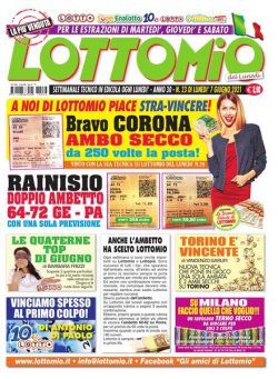 Lottomio del Lunedi – 7 Giugno 2021