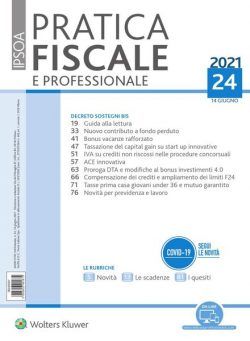 Pratica Fiscale e Professionale – 14 Giugno 2021