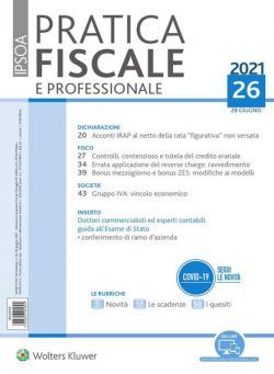 Pratica Fiscale e Professionale – 28 Giugno 2021