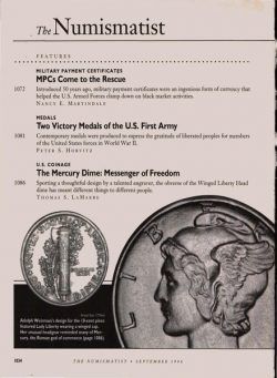 The Numismatist – September 1996