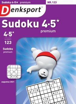 Denksport Sudoku 4-5 premium – 05 augustus 2021
