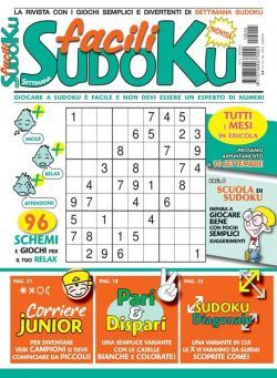 Facili Sudoku – agosto 2021
