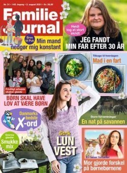 Familie Journal – 02 august 2021