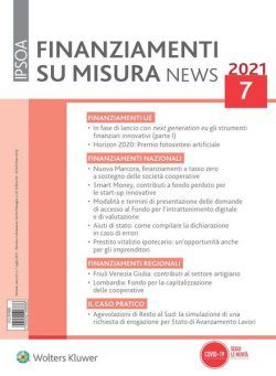 Finanziamenti su misura news – Luglio 2021