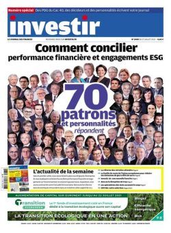 Investir – 17 Juillet 2021