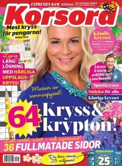 Korsord – 05 juli 2021