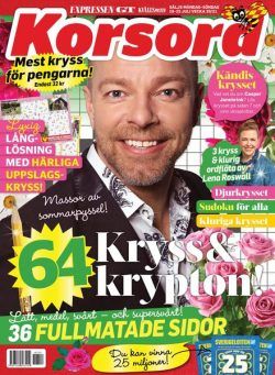 Korsord – 19 juli 2021