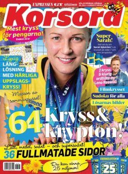 Korsord – 26 juli 2021