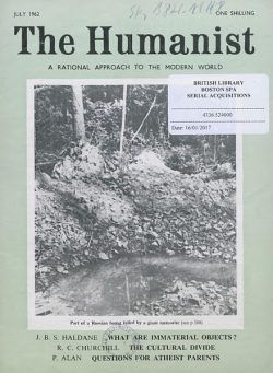 New Humanist – The Humanist, July 1962