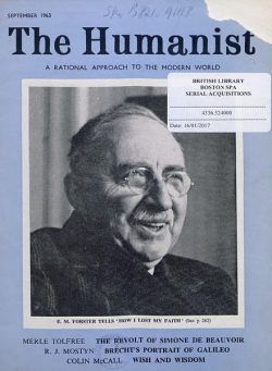 New Humanist – The Humanist, September 1963