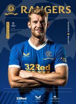 Rangers Football Club Matchday Programme – Rangers v Malmo – August 2021