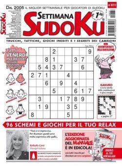 Settimana Sudoku – 28 luglio 2021