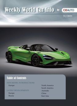 Weekly World Car Info – 31 July 2021