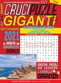 Crucipuzzle Giganti – settembre 2021