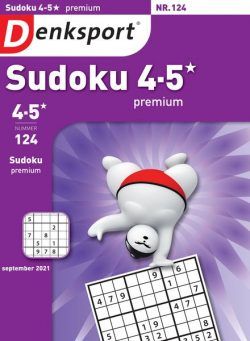 Denksport Sudoku 4-5 premium – 02 september 2021