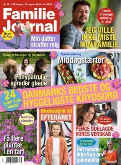 Familie Journal – 30 august 2021