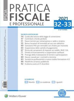Pratica Fiscale e Professionale – 6 Settembre 2021