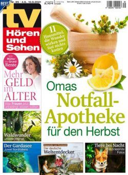 TV Horen und Sehen – 27 August 2021