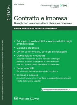 Contratto e Impresa – N.3 2021