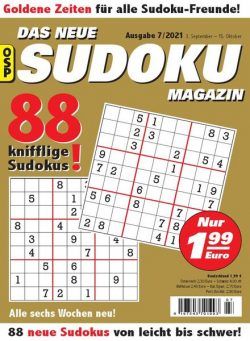 Das Neue Sudoku – Nr.7 2021