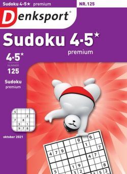 Denksport Sudoku 4-5 premium – 30 september 2021