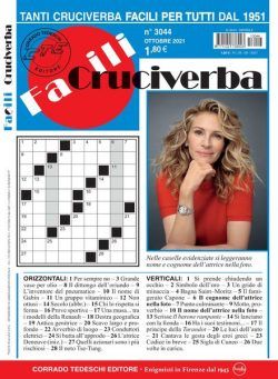 Facili Cruciverba – ottobre 2021